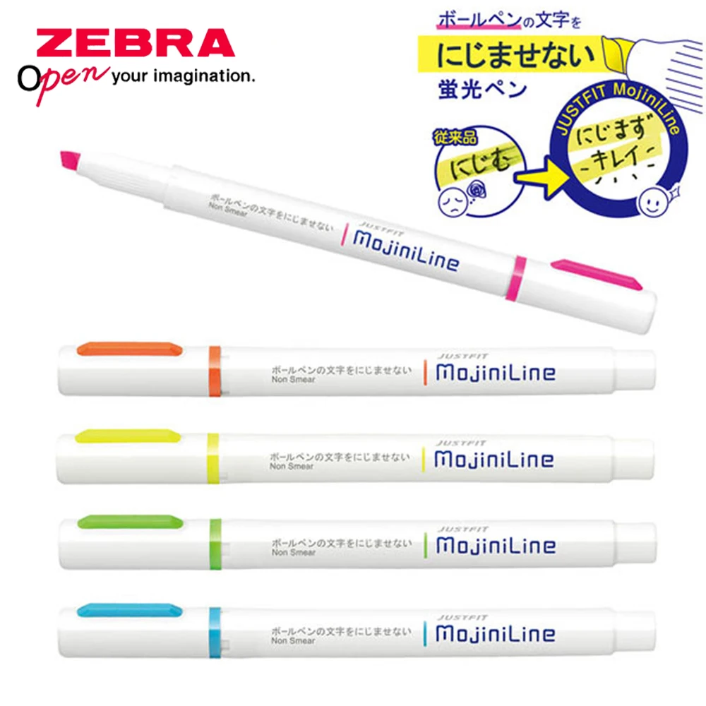 Zebra Pen Mildliner - 4 adet japonya Zebra fosforlu tek