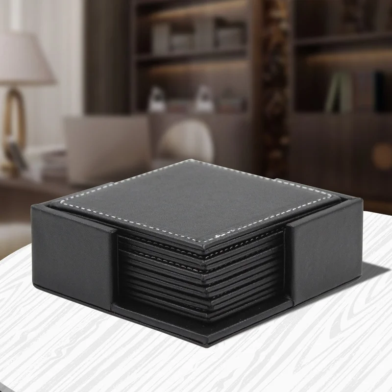 6 adet/takım iş deri bardak is - Leather Desk Pad incelemesi ve fiyatı